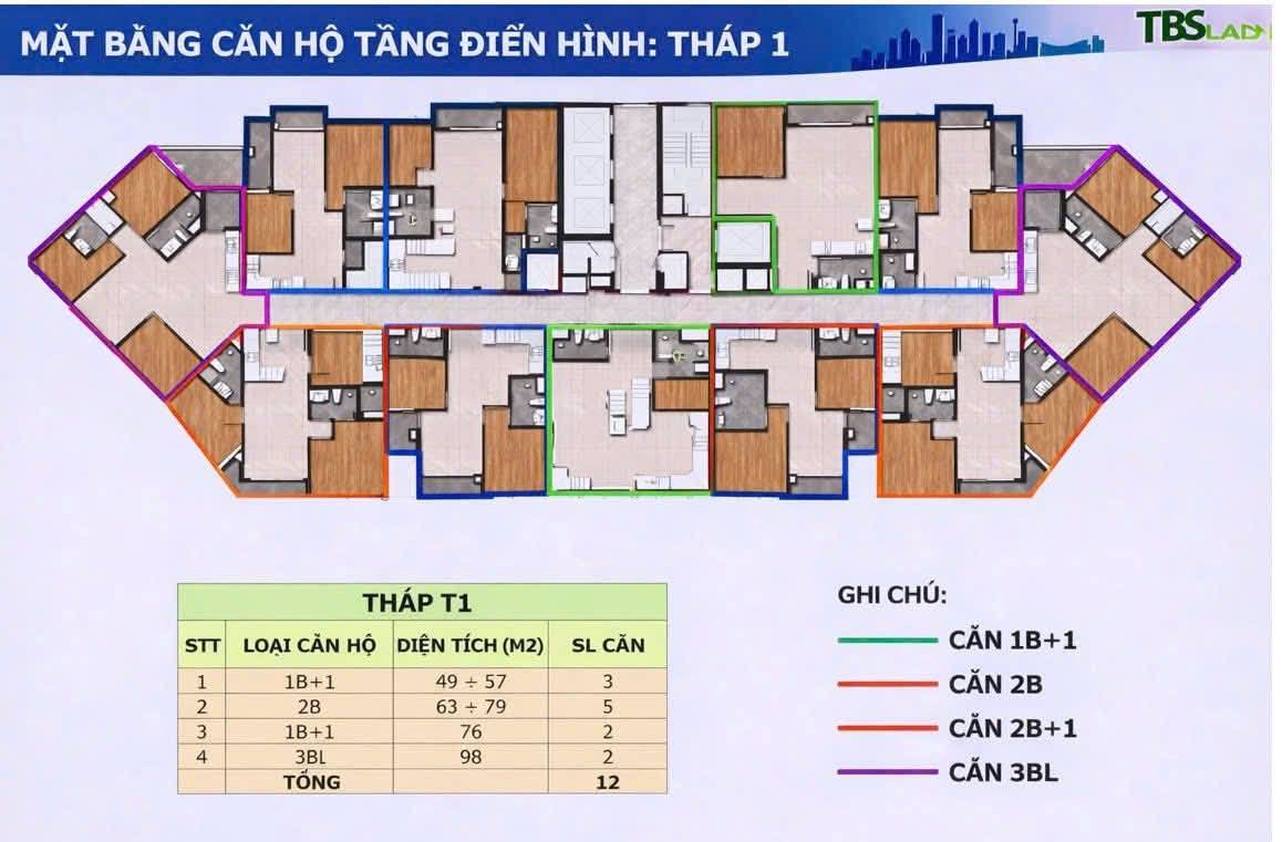 Mặt bằng Green Skyline